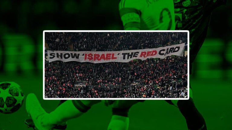 İskoç hayranları İsrail’de kırmızı kart gösterdi!